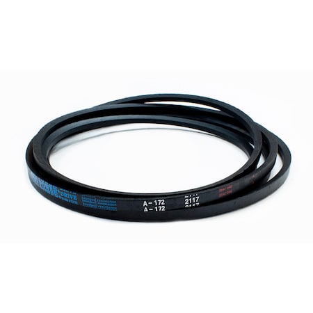D&D A172 Classical V-Belt, 174 in Outside Length, 1/2 in Top Width, 1 Ribs A172